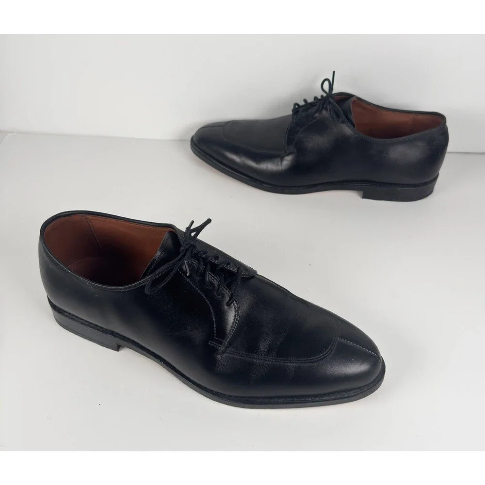 Allen Edmonds Black Leather Slit Toe Delray Oxford Dress Shoes Lace Up SZ US 11